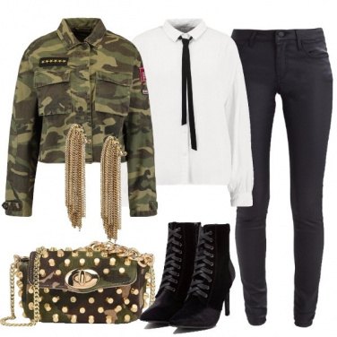 Outfit Serata in military