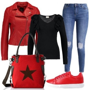 Outfit Rosso grintoso