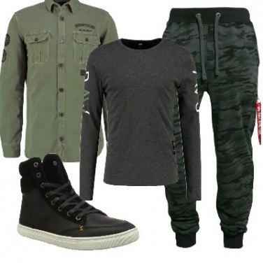 Outfit La camicia military