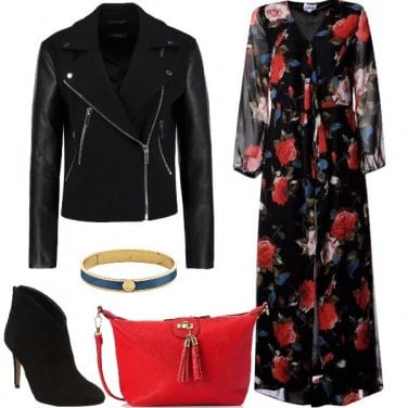 Outfit Il maxi abito floreale