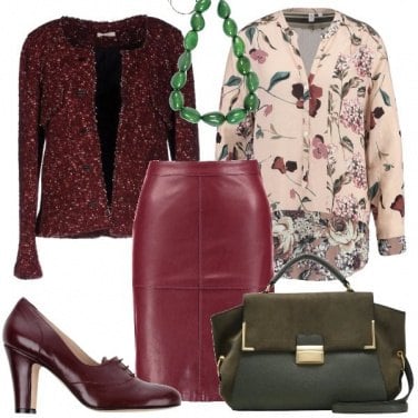 Outfit La gonna a tubino in pelle