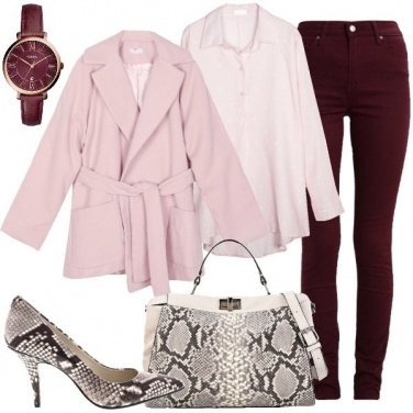 Outfit Il cappotto rosa