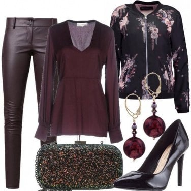 Outfit Bomber ed ecopelle
