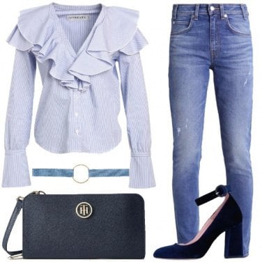 Outfit I jeans a vita alta