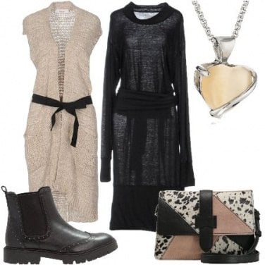 Outfit Cardigan e vestito