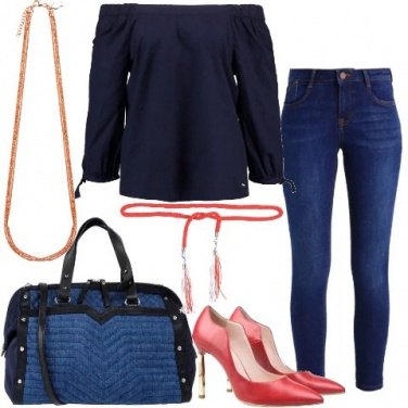 Outfit Il collo a barca