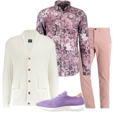 Outfit Lilla e fiori