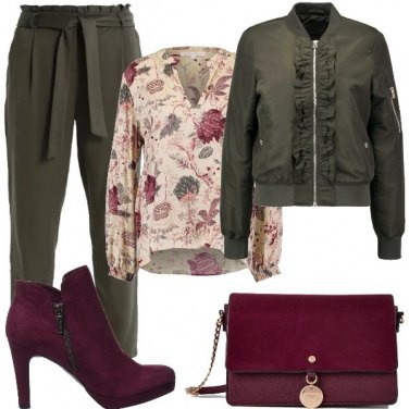 Outfit Bomber con ruches