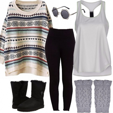 Outfit Leggings felpato