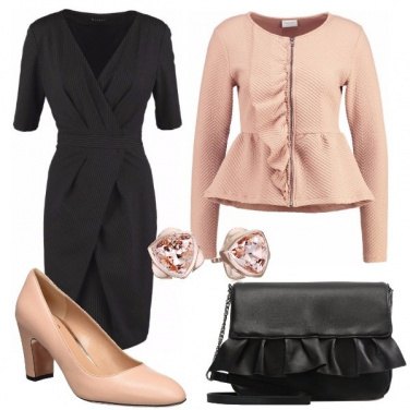 Outfit Il tubino gessato