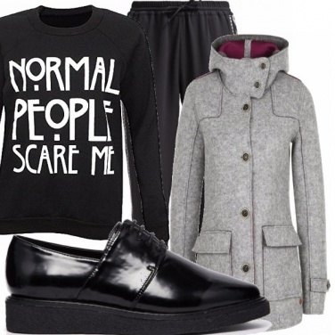 Outfit Normal people scare me_saldi