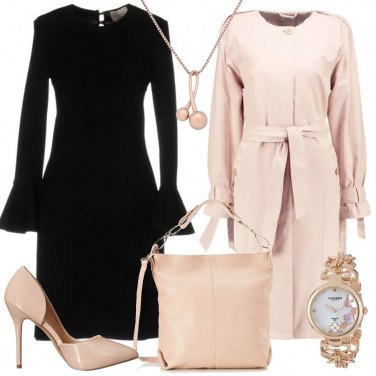 Outfit Cipria e nero