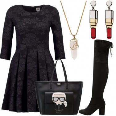 Outfit Sotto il vestito calze a rete