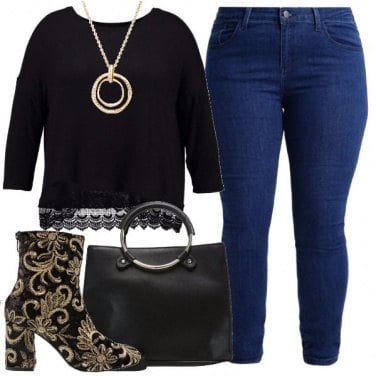 Outfit Gli stivaletti damascati