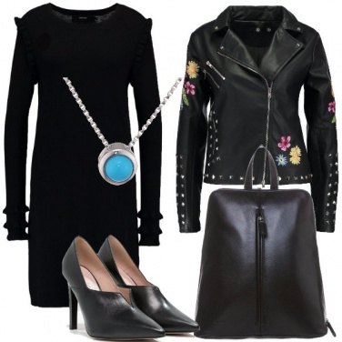 Outfit Il chiodo con i fiori