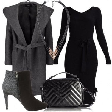 Outfit Grigio e nero