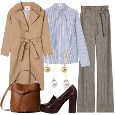 Outfit Mannish al lavoro