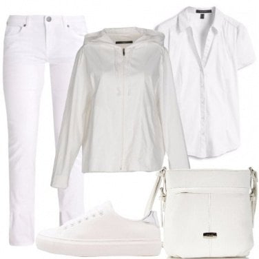 Outfit Total white per tutti i giorni