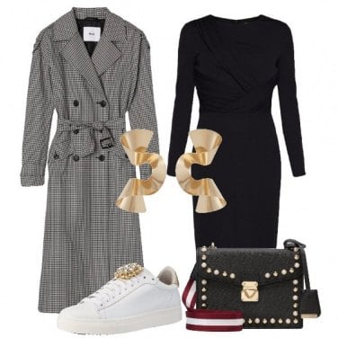 Outfit Il tubino con le sneakers