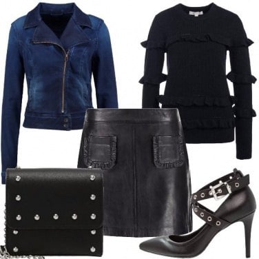 Outfit Chiodo di jeans