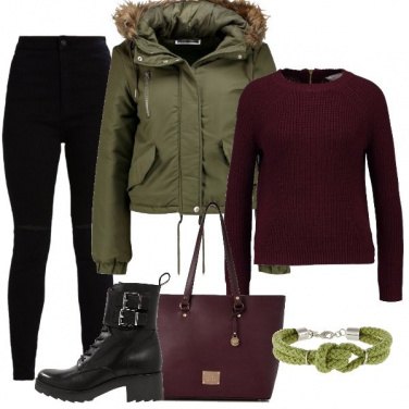 Outfit Il jeans skinny nero