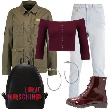 Outfit Lo stivaletto in vernice