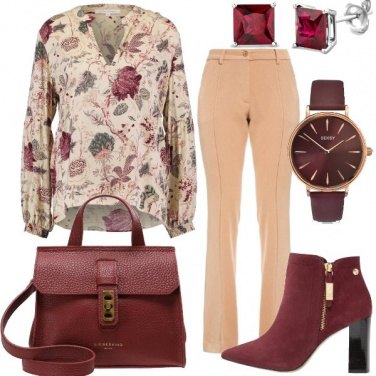 Outfit Bello il bordeaux