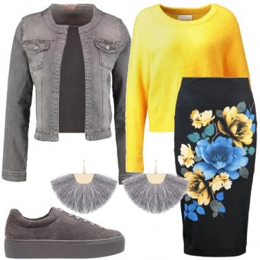 Outfit Con la giacca di jeans