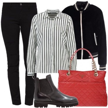 Outfit La camicetta a righe