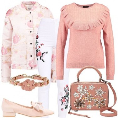 Outfit Romantica con i jeggings