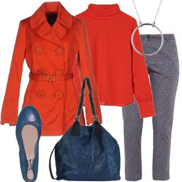 Outfit Rosso e blu