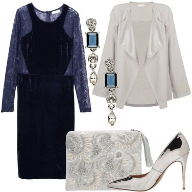 Outfit Velluto e pizzo