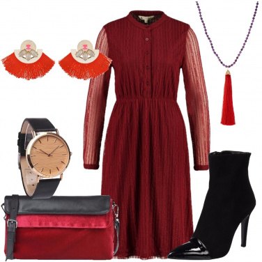 Outfit Rosso di sera