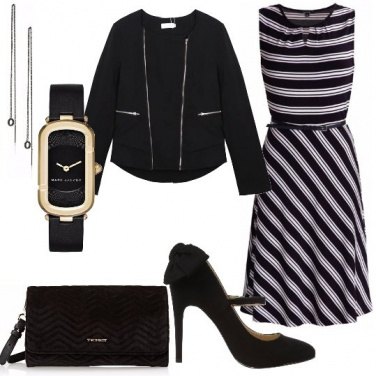 Outfit Abito a righe