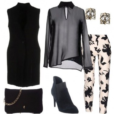 Outfit Cerimonia in bianco e nero