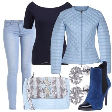 Outfit Azzurro superstar