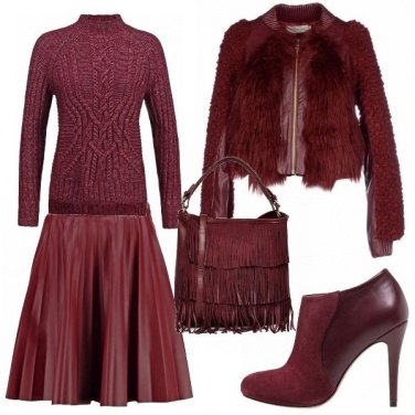 Outfit Rosso da sera