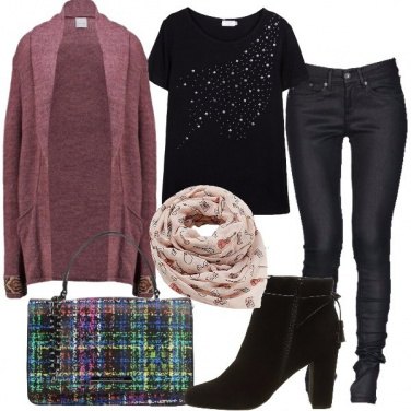 Outfit Caldo e avvolgente cardigan