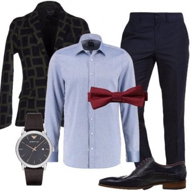 Outfit Il papillon bordeaux