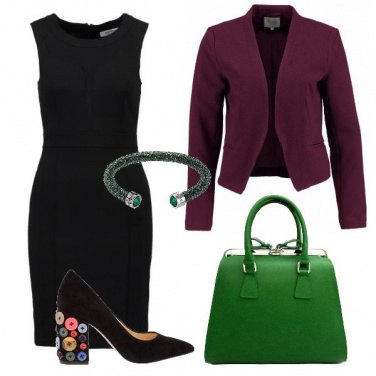 Outfit Il tubino prende colore