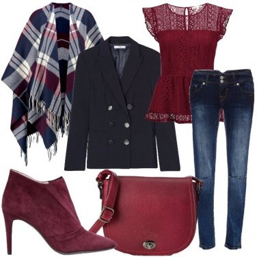 Outfit La mantella tartan