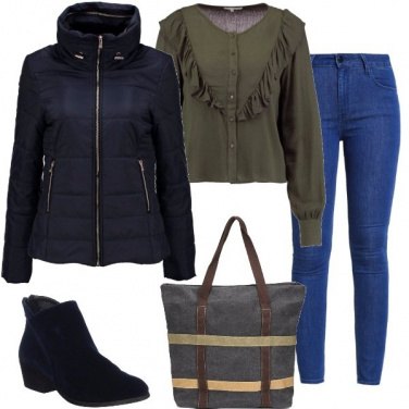 Outfit Lo stivaletto in velluto