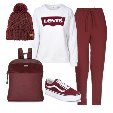 outfit felpa vans
