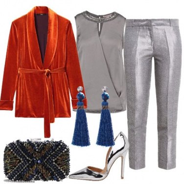 Outfit Silver e velluto