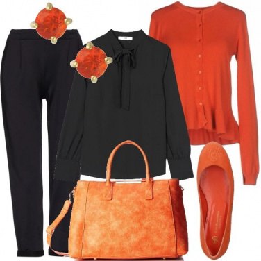 Outfit Bon ton arancio