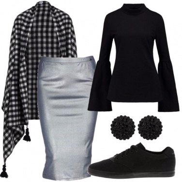Outfit Longuette laminata