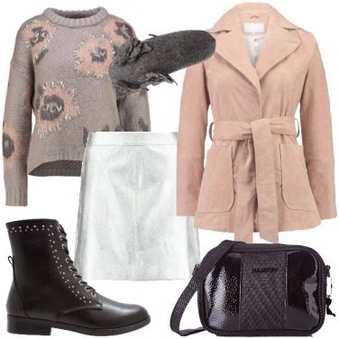 Outfit La gonna silver