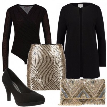Outfit La gonna dorata