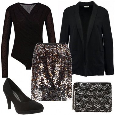 Outfit La gonna che abbaglia
