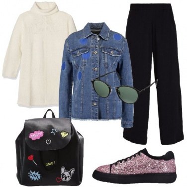 Outfit La giacca con le applicazioni